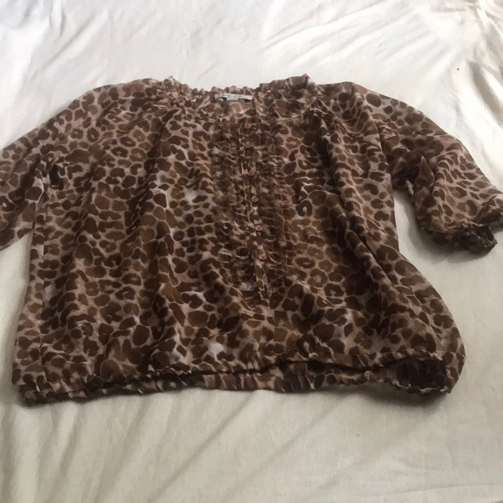 Animal print top